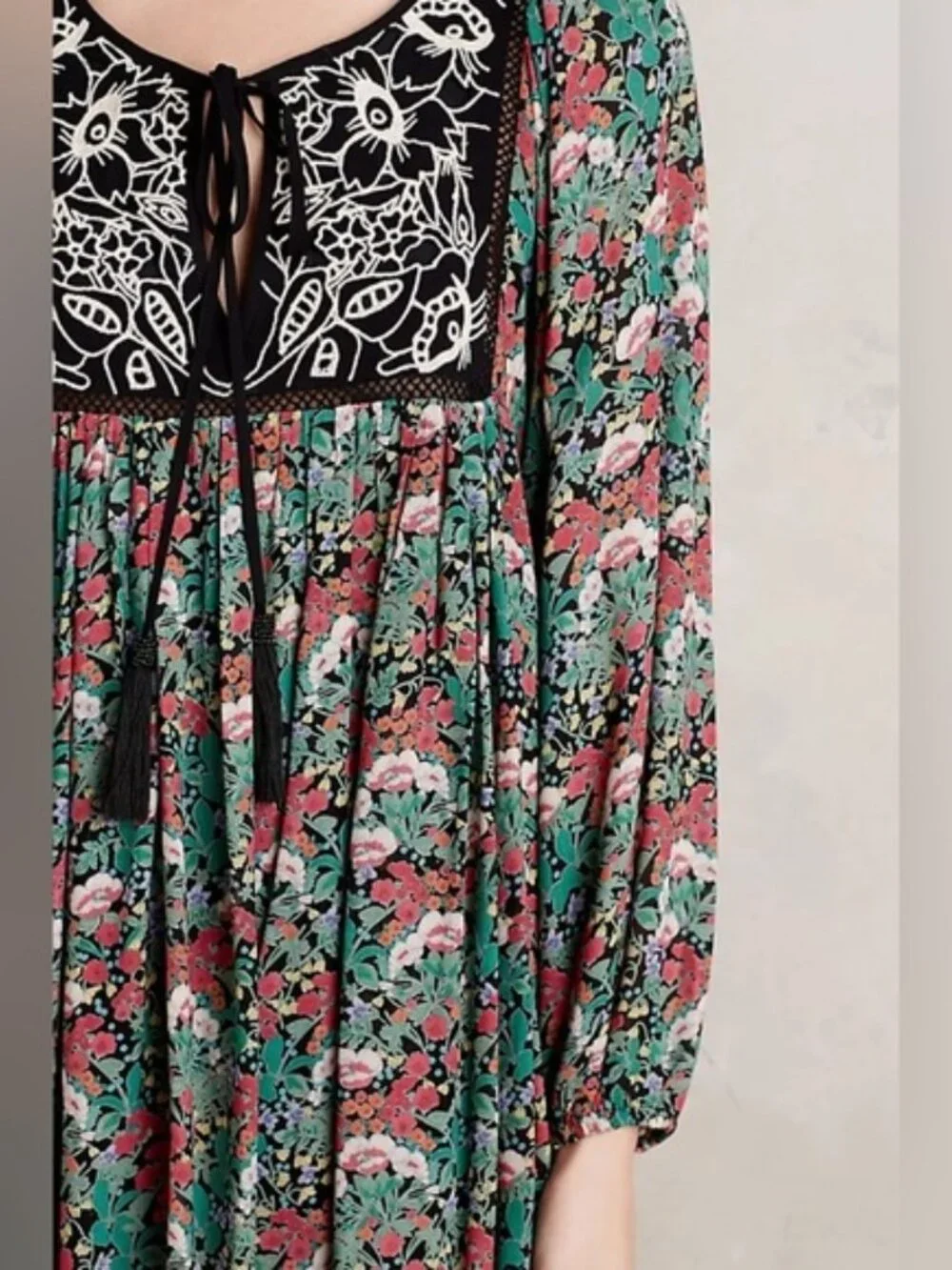 ANTHROPOLOGIE - Floreat- Ottava Peasant Dress, Size Small - Picture 11 of 11